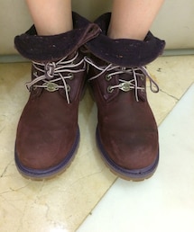 Timberland | Timberland 深紫反摺靴(ブーツ)