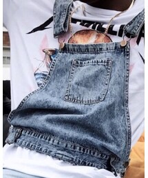 FOREVER 21 | Not originally sold like this. A two-three year old pair of overalls from F21 that I vamped to give it a new life.(つなぎ/オールインワン)