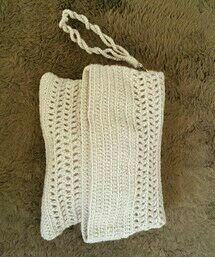 手作り | ニットクラッチバッグ(ベージュ) 手作り(クラッチバッグ)