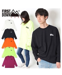FIRST DOWN | FIRST DOWN ロゴ 刺繍 ロンT [Lot/F771001] ロンT サイズ XL(トップス)