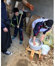 お餅つき中 | その他