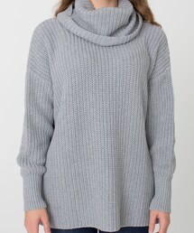 American Apparel | Unisex over sized cotton fisherman turtleneck (ニット/セーター)