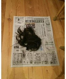 切った髪😱👻 | ウィッグ