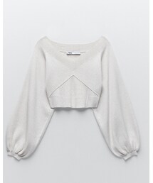 ZARA | ニット クロップド丈 (ニット/セーター)