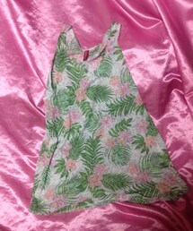 H&M DIVIDED | 花柄メッシュタンク(タンクトップ)