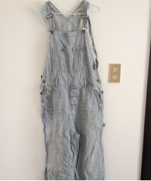 Samansa Mos2 | ヒッコリーオーバーオール(サロペット/オーバーオール)