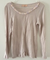 Crisp | リネッタ襟花レースインナー(Tシャツ/カットソー)