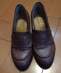 LEPSIM | ブラウンヒールローファー(パンプス)