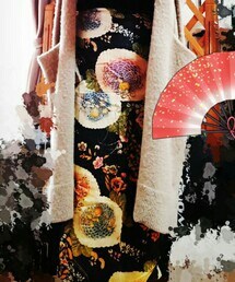 no brand | 和柄巻きスカート(スカート)