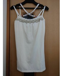 axes femme | ストラップ付きキャミソール(生成り)(キャミソール)