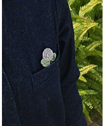 Atelier Tone | シロツメクサ⋆*ʚϊɞ⋆*❁*(ブローチ/コサージュ)