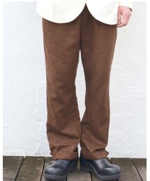 MASTER&Co | フェイクスエードイージーパンツ-BROWN-(パンツ)
