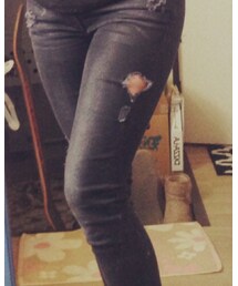 H&M | Black Skinny Pants (デニムパンツ)