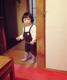 古着オーバーオールこげ茶(その他パンツ)