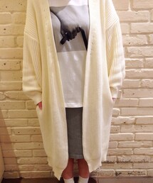 Kastane | ロングニットカーディガン(その他アウター)
