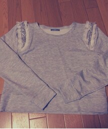 ZARA | ビジュー付きスウェット(スウェット)