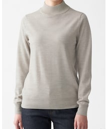 無印良品 | ハイネック洗えるセーター オートミール(ニット/セーター)