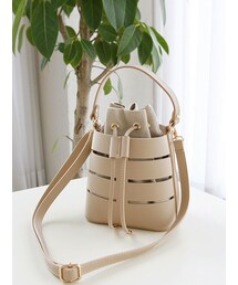 ボーダー調2WAYバッグ(ショルダーバッグ)