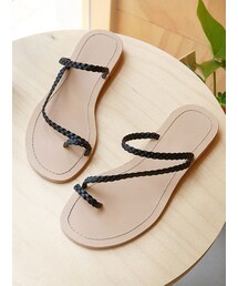 三つ編みストラップサンダル(サンダル)