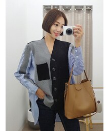 STシャツニットカーディガン(カーディガン/ボレロ)