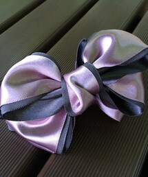 hairartjapan | double-bow banana clips rose charcoal (その他ヘアアクセサリー)
