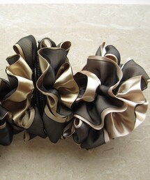 hairartjapan | Ruffle banana clip "beige"(その他ヘアアクセサリー)
