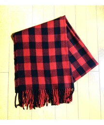 Vigny | 赤チェックストール(マフラー)