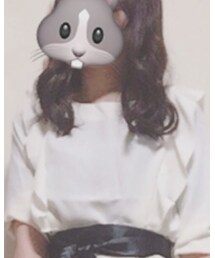 GU | フリルショルダーブラウス(トップス)