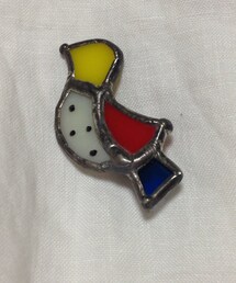 no brand | ステンドグラスのとりさんブローチ◎.(ブローチ/コサージュ)