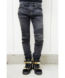 BALMAIN HOMME | BALMAIN バイカーパンツ(デニムパンツ)