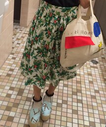 LOWRYS FARM | ボタニカルフレアミディスカート(スカート)