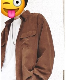 VAN HEUSEN | フェイクスウェードシャツ(シャツ/ブラウス)