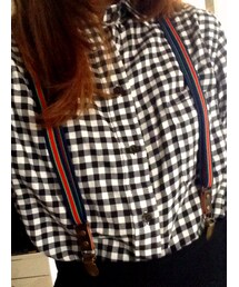 サスペンダー(赤×緑)(サスペンダー)