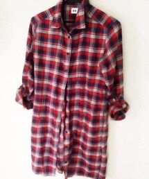 UNIQLO | UNIQLOチェックシャツワンピ(ワンピース)