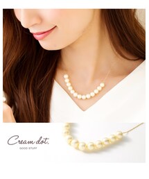 cream dot | ネックレス