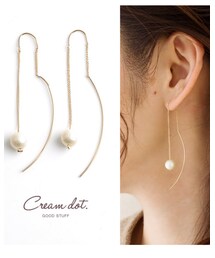 cream dot | ピアス（両耳用）