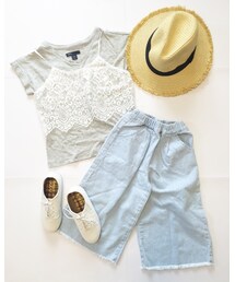@mao_look_kids | デニムパンツ