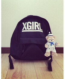 X-girl Stages | 【VER(ベリー)5月号掲載商品】BACKPACK LOGO（S）(バックパック/リュック)