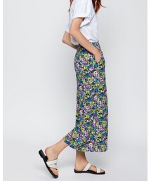 ZARA | ZARA プリーツ入りプリント柄バミューダパンツ(パンツ)