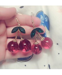 チェリーピアス(ピアス（両耳用）)