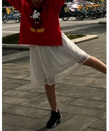 商场买的打底裙~连身的~ | スカート