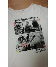 no brand | プリントシャツワンピース(ワンピース)