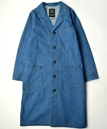 w closet | スラブデニムショップコート(チェスターコート)