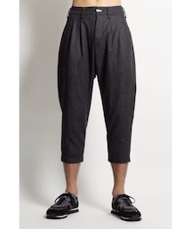 The Viridi-anne | The Viridi-anne wool / nylon etamine cropped pants(その他パンツ)