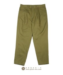 plain-me | plain-me 自製商品 直紋鬆身Boyfriend八分褲(その他パンツ)