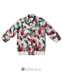 Radiant | RDT1107-白/3/4 Sleeve Shirt-blouson in Hawaiian Patt(ブルゾン)