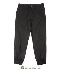plain me | 羅紋拼接縮口長褲(チノパンツ)