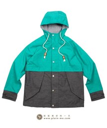 plain-me | 拼接防潑水山系Parka(マウンテンパーカー)