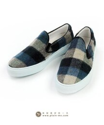 Ambassadors of minimalism | 格紋針織slip-on休閒鞋(スニーカー)