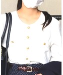 自家製古着(母の若い頃のZARAブラウス)の「トップス(シャツ/ブラウス)」